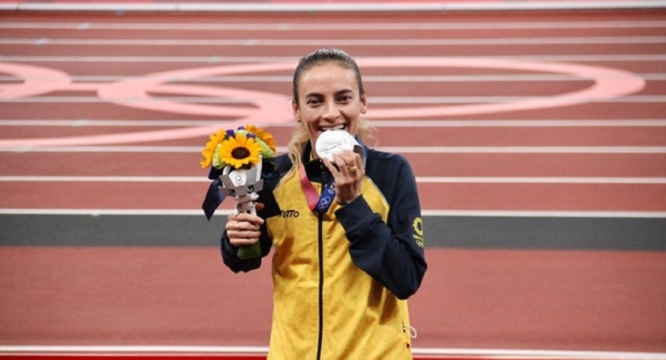 Sandra Lorena Arenas, primera mujer en el podio de marcha atlética para Colombia