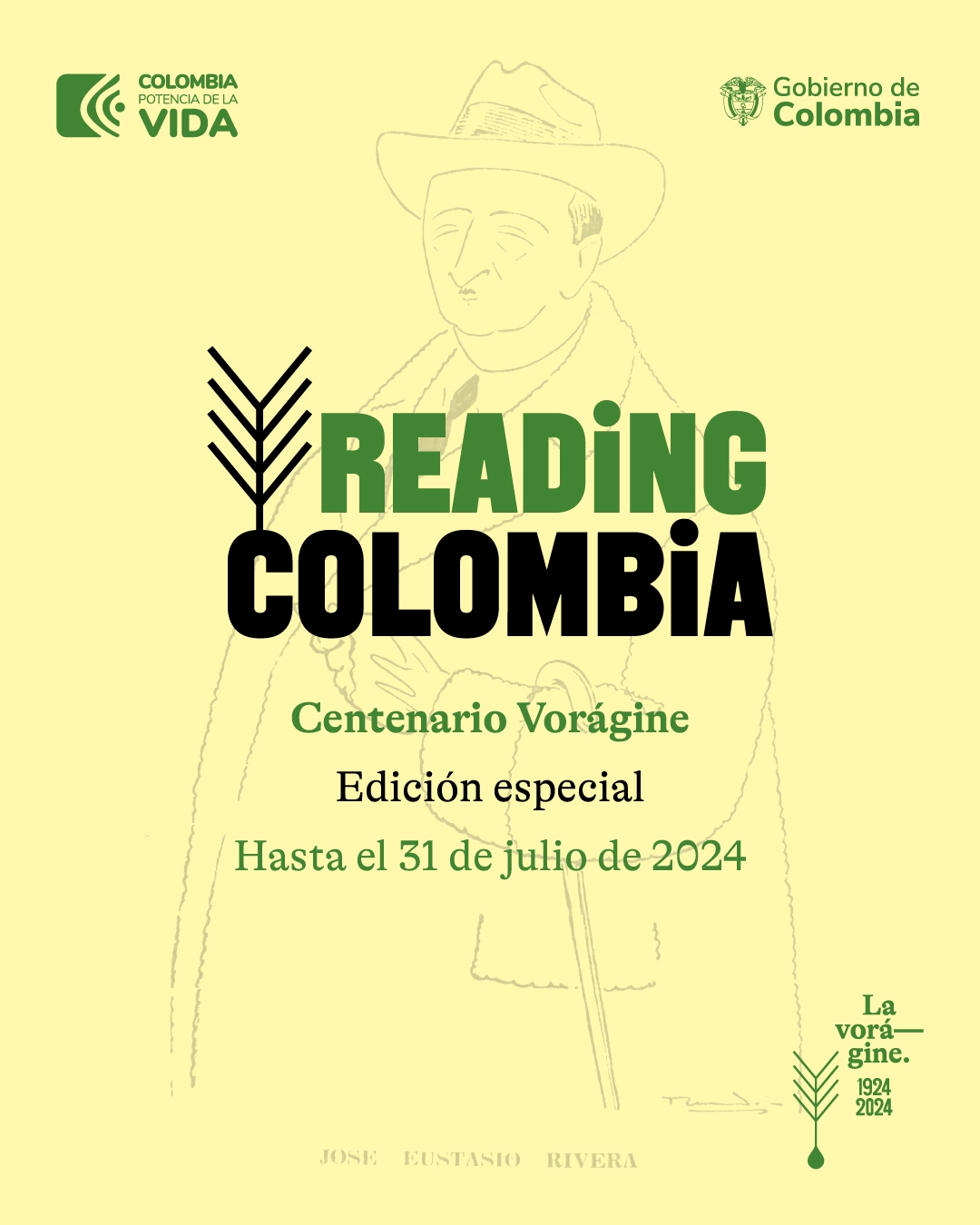 Convocatoria ‘Reading Colombia. Centenario Vorágine’ 