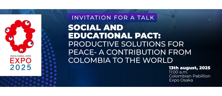 Embajada de Colombia en Japón invita a la conferencia que dictará el Rector de la Universidad Nacional Abierta y a Distancia, Jaime Leal