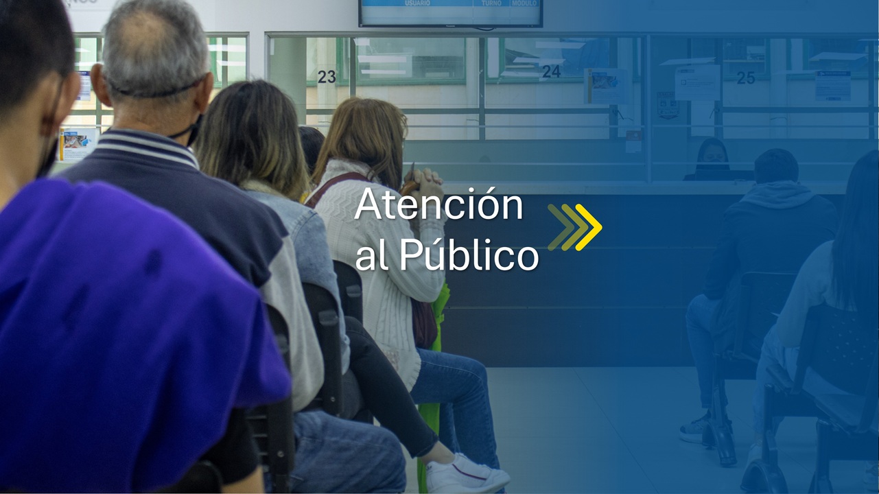Banner general de novedades de atención al público