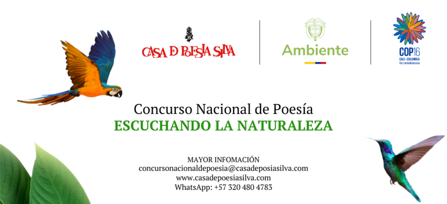 La Embajada de Colombia en Japón invita a participar en el Concurso Nacional de Poesía "Escuchando la Naturaleza"