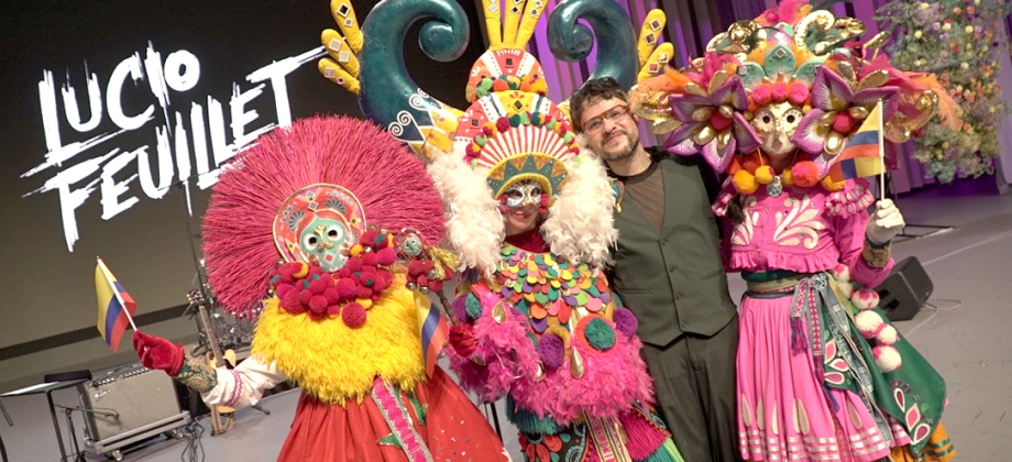 Colombia mostró en Osaka, a través de su Estrategia de Diplomacia Cultural, la fuerza del Carnaval de Negros y Blancos con Lucio Feuillet y Dayra Benavides